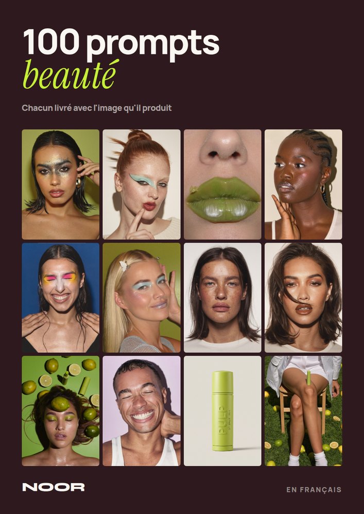 Couverture du pack 100 prompts beauté